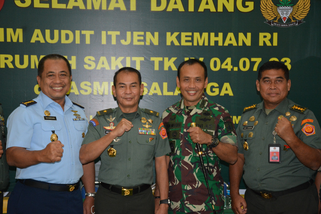 Danrem 073/MKT Dampingi Tim Audit Itjen Kemhan RI Di RS Tk. IV 04.07.03 dr. Asmir Salatiga